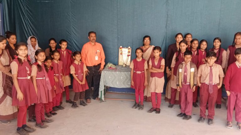वीर छत्रपति शिवाजी महाराज का जन्मोत्सव रानी अवन्ति स्कूल में मनाया गया