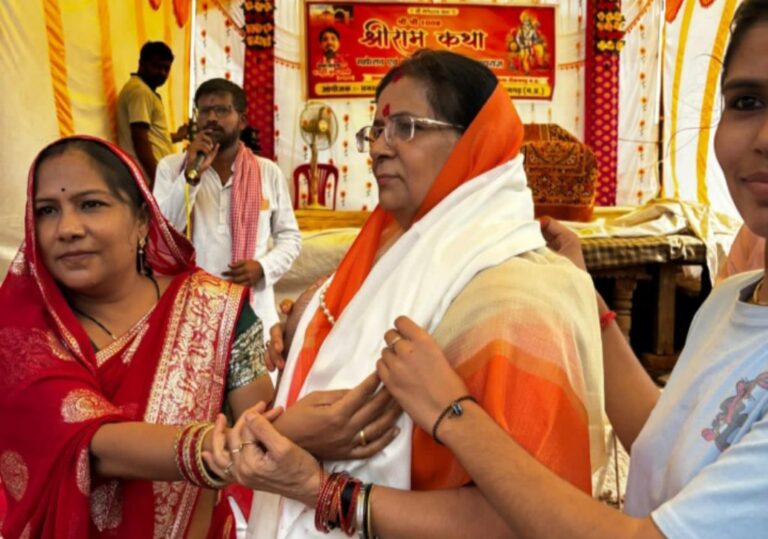 ग्राम हटा हमेशा धार्मिक आयोजन होते रहे, ग्राम विकास लिए मैं हमेशा आपके साथ हूं – श्रीमति चंद्रा सुरेन्द्र सिंह गौर