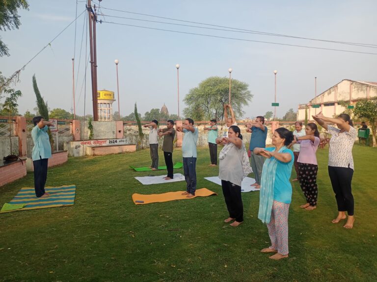 आयुष विभाग की अगुवाई में उपवन पार्क में योग प्रशिक्षण कार्यक्रम आयोजित