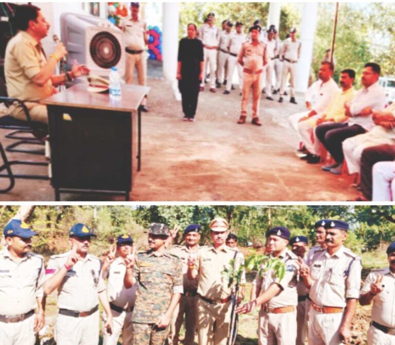 पर्यावरण संरक्षण अभियान थाना दिगोड़ा परिसर में पुलिस अधीक्षक मनोहर सिंह मंडलोई ने किया वृक्षारोपण,जनता जनार्दन से किया संवाद
