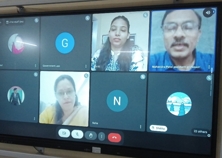 महिला प्रकोष्ठ के दौरान महिला सुरक्षा में वन स्टॉप सेंटर पर वार्ता का आयोजन