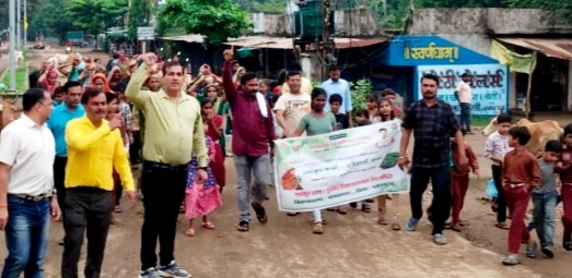 गुरुदेव शिक्षा एवं समाज सेवा समिति ने निकाली नवांकुर सखी हरियाली यात्रा
