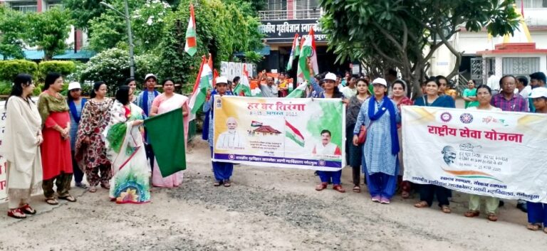 घर तिरंगा, हर घर स्वच्छता स्वतंत्रता का उत्सव स्वच्छता के संग अभियान के अंतर्गत विभिन्न प्रतियोगिताएं हुई