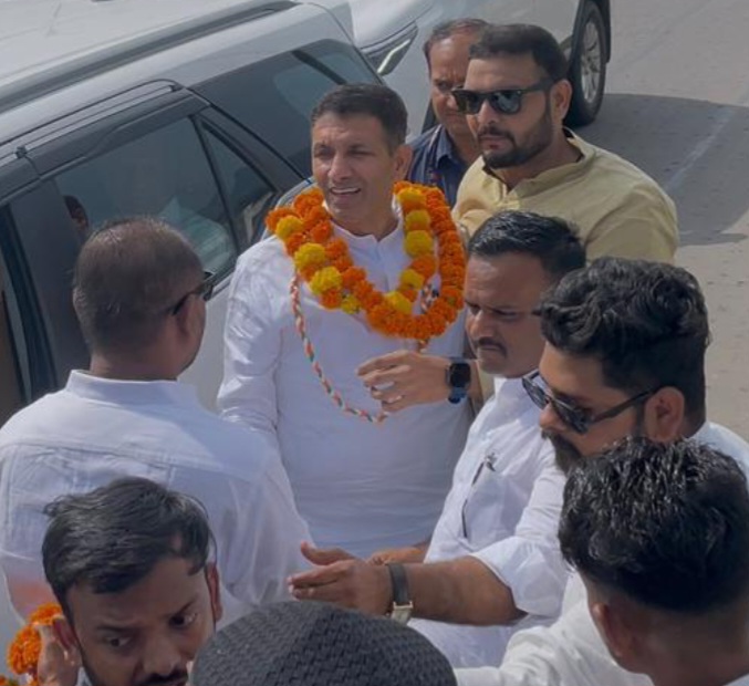 जीतू पटवारी का किया स्वागत