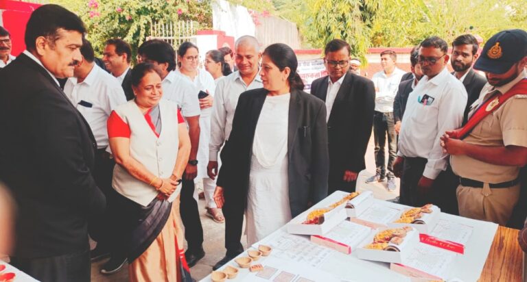 बालगृह में निवासरत बच्चों द्वारा हस्त निर्मित कलाकृतियों की आयोजित की गई प्रदर्शनी