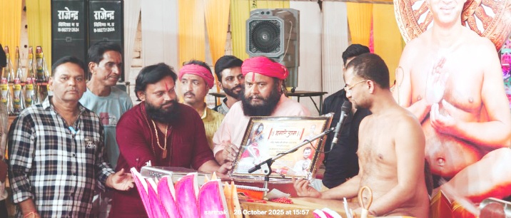 24 समोशरण विधान के तीसरे दिन भी राम कथा का हुआ भव्य आयोजन चल रहे धर्म महोत्सव में चक्रवर्ती दिग्विजय यात्रा होगी आज