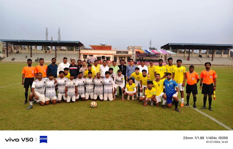 स्व. पंकज गोयल जी की स्मृति मैं फाइटर फुटबॉल क्लब एवं जिला फुटबॉल संघ नर्मदापुरम द्वारा आयोजित ऑल इंडिया फुटबॉल नर्मदापुरम गोल्ड कप का भव्य शुभारंभ