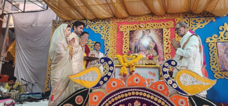 द्वारिकाधीश मंदिर में संगीतमय श्रीमद्भागवत कथा प्रारम्भ: भव्य कलश यात्रा के साथ हुआ शुभारंभ