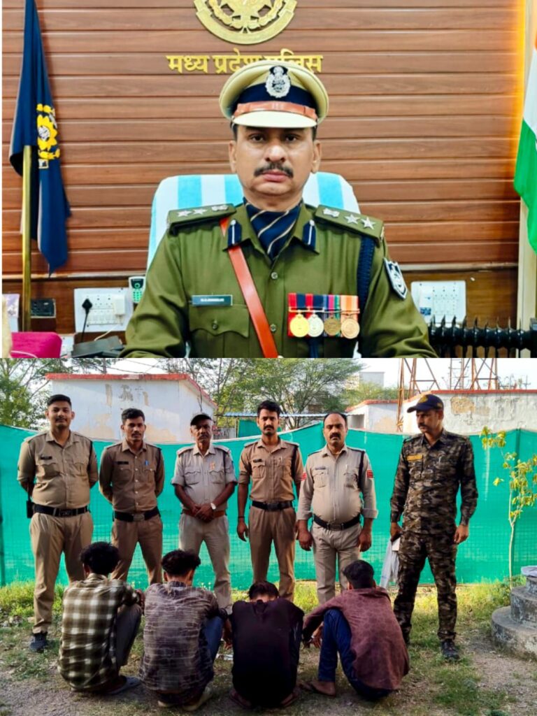 एसपी मनोहर सिंह मंडलोई के निर्देशन में थाना देहात पुलिस द्वारा हत्या के आरोपियों को 24 घंटे के भीतर किया गिरफ्तार